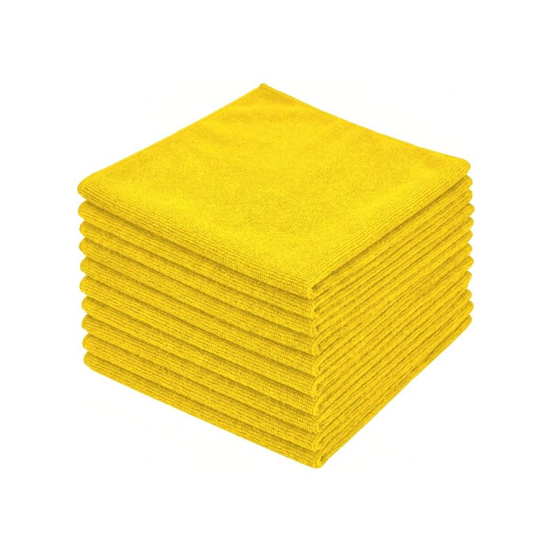 Baal microvezeldoeken geel 40 x 40 cm, 250 g/m², 1000 stuks per baal