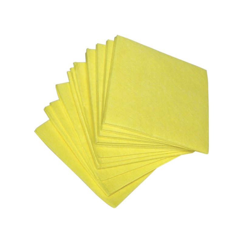 Pallet vaatdoek viscose 125-grams geel, 38 x 40 cm, pak van 10