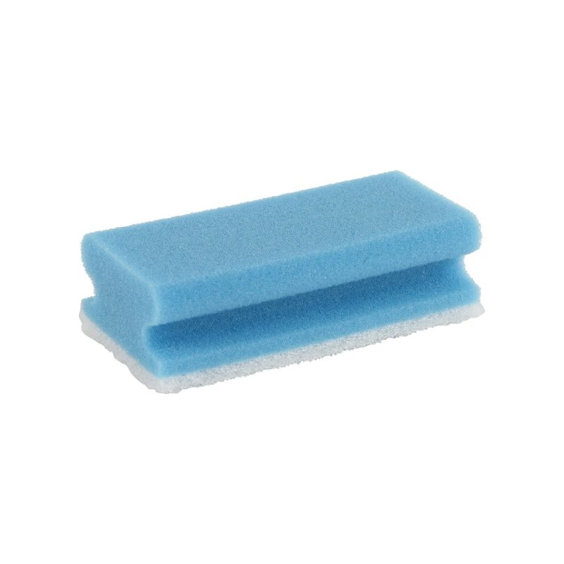 Pallet schuurspons met greep blauw-wit, 140 x 70 x 42 mm, set van 10