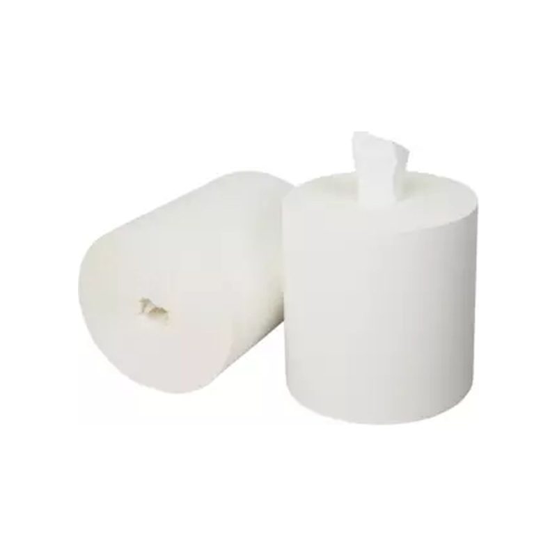 Pallet midi poetsrol coreless cellulose 1-laags wit, 270 meter, 6 rollen per doos