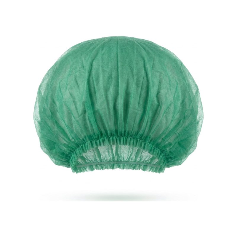 Pallet haarnetjes PP non-woven groen, 100 stuks per zak