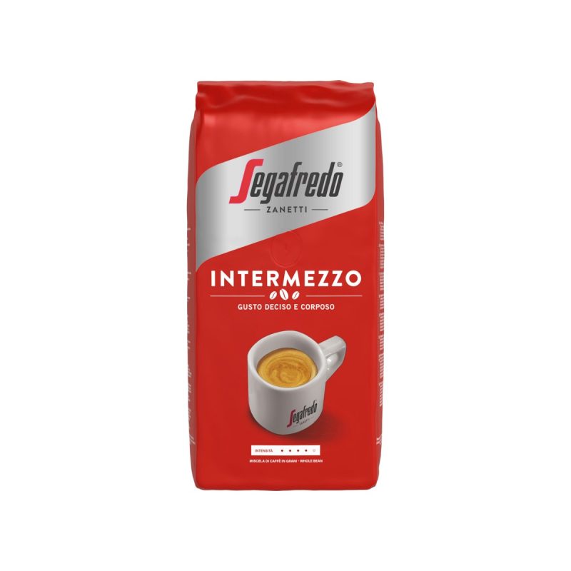 Pallet koffiebonen Segafredo Intermezzo, 1 kg, 8 zakken per doos
