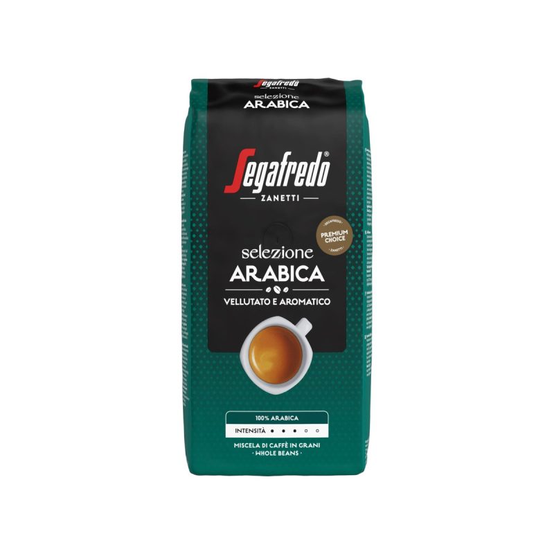Pallet koffiebonen Segafredo Selezione Arabica, 1 kg, 8 zakken per doos
