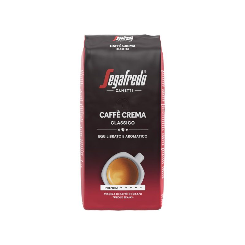 Pallet koffiebonen Segafredo Caffè Crema Classico, 1 kg, 8 zakken per doos
