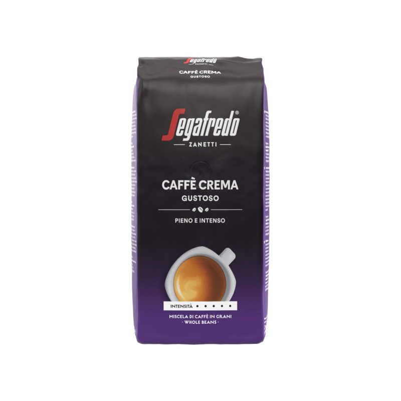 Pallet koffiebonen Segafredo Caffè Crema Gustoso, 1 kg, 8 zakken per doos
