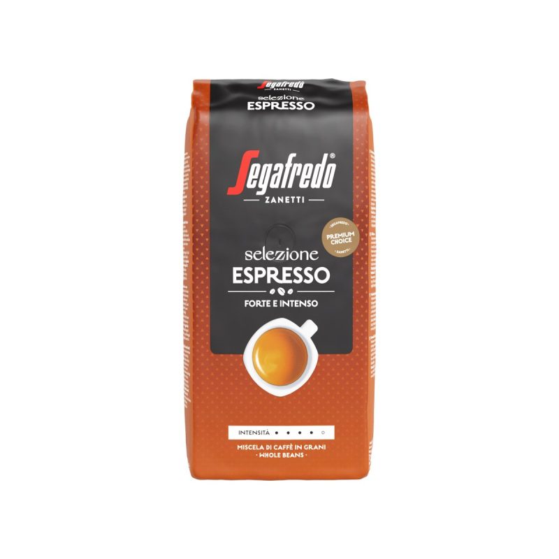 Pallet koffiebonen Segafredo Selezione Espresso, 1 kg, 8 zakken per doos