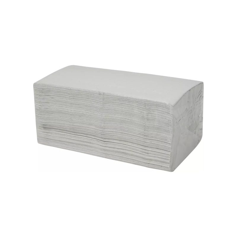 Pallet handdoekpapier Z-vouw gerecycled 2-laags naturel, 22 x 22,5 cm, 20 bundels per doos