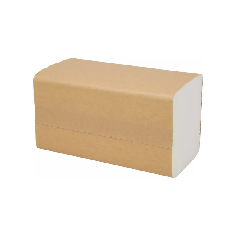 Pallet handdoekpapier interfold cellulose 3-laags wit, 42 x 22 cm, 20 bundels per doos