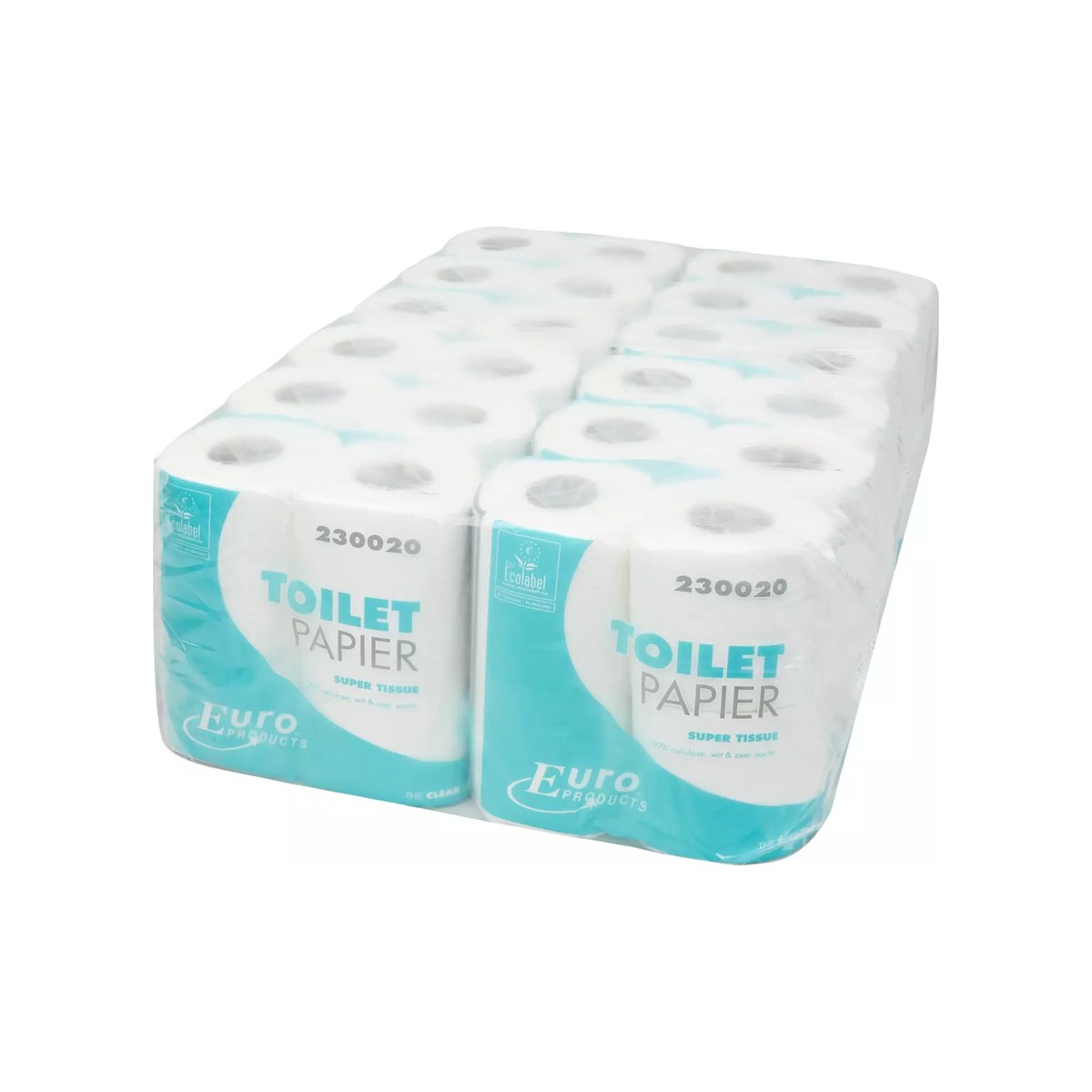 Pallet toiletpapier traditioneel cellulose 2-laags wit, 200 vel, 48 rollen per pak (2)