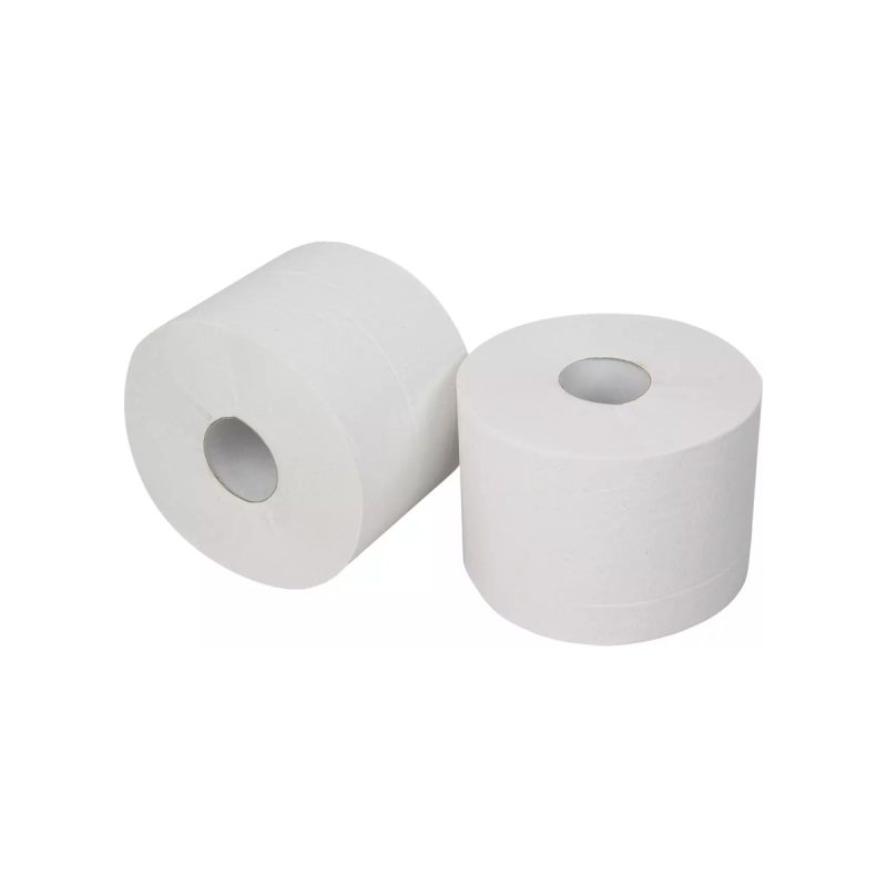 Pallet toiletpapier compact gerecycled 2-laags wit, 100 meter, 24 rollen per pak