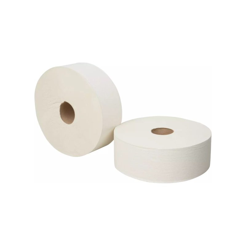 Pallet toiletpapier maxi jumborol gerecycled 2-laags wit, 380 meter, 6 rollen per pak