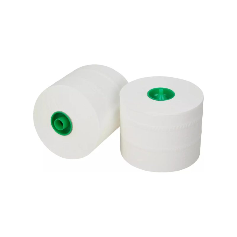 Pallet toiletpapier met dop cellulose 2-laags wit, 100 meter, 36 rollen per doos