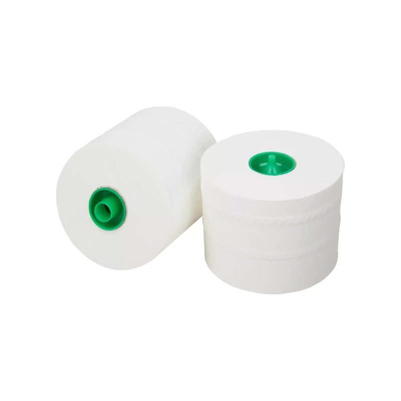 Pallet toiletpapier met dop cellulose 3-laags wit, 65 meter, 36 rollen per doos