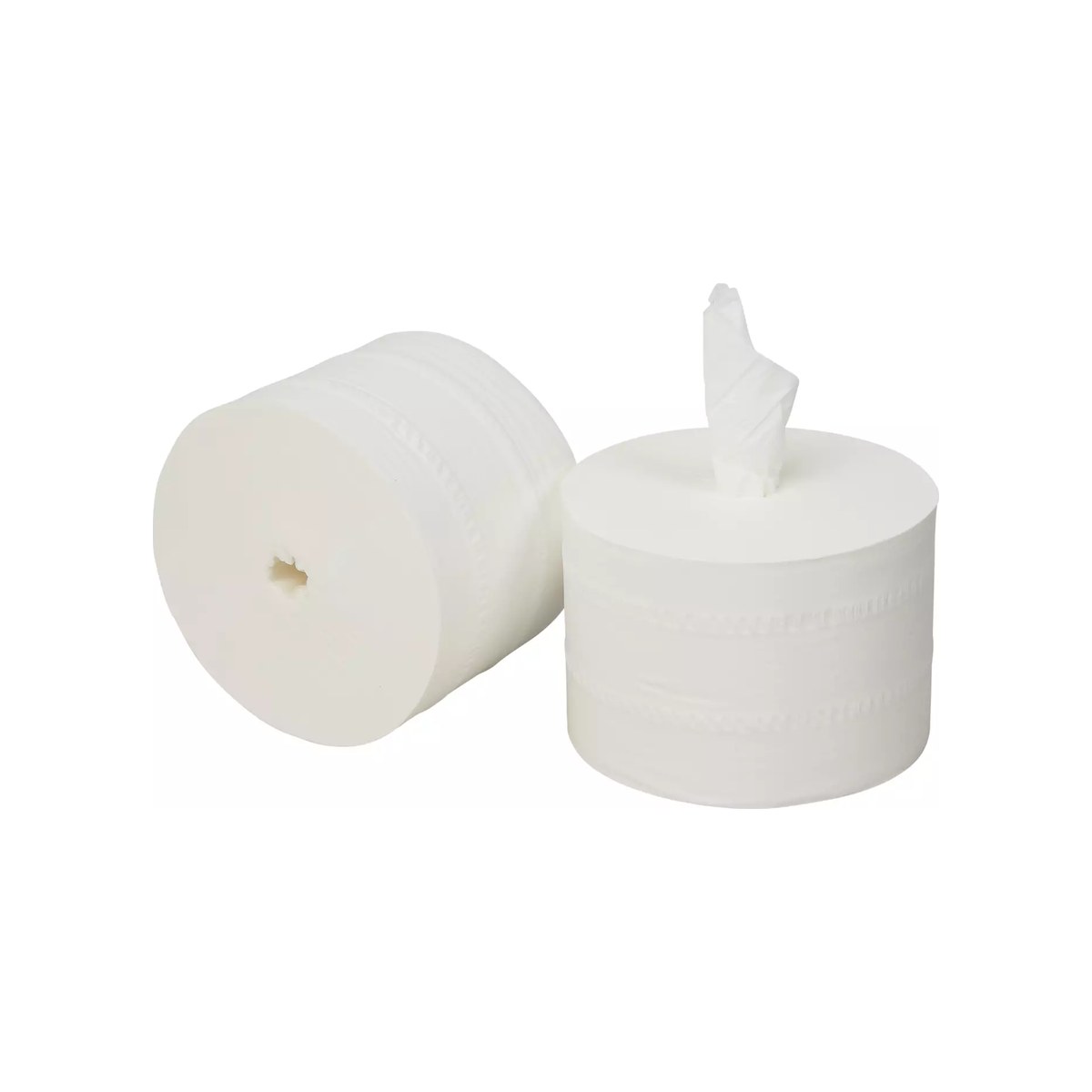 Pallet toiletpapier zonder koker cellulose 2-laags wit, 900 vel, 36 rollen per pak