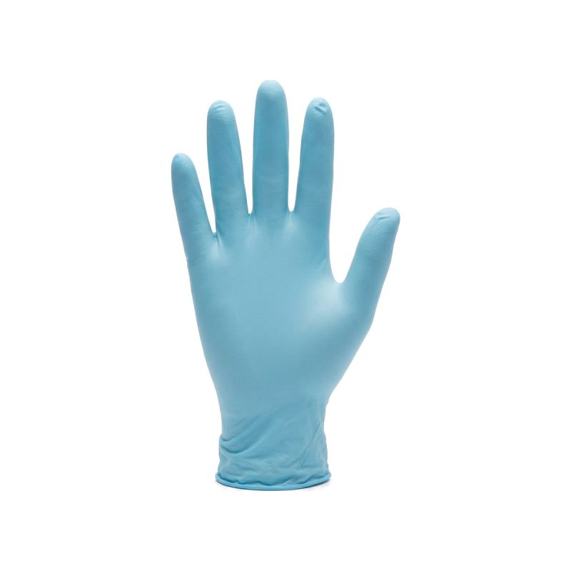 Pallet wegwerphandschoenen nitril blauw poedervrij maat S, 100 stuks per doos