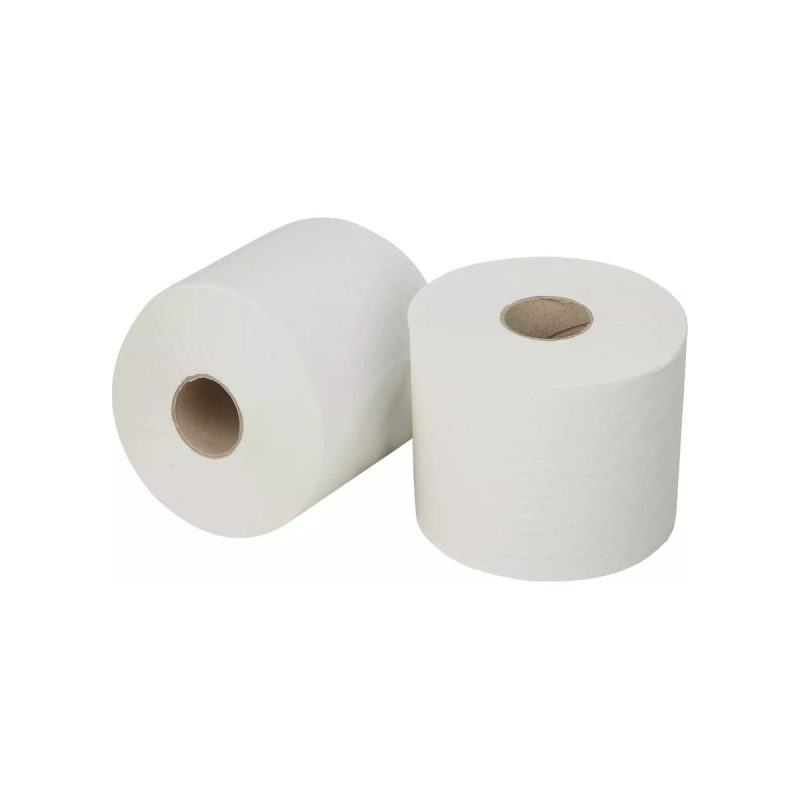 Pallet toiletpapier compact gerecycled 1-laags wit, 150 meter, 24 rollen per doos