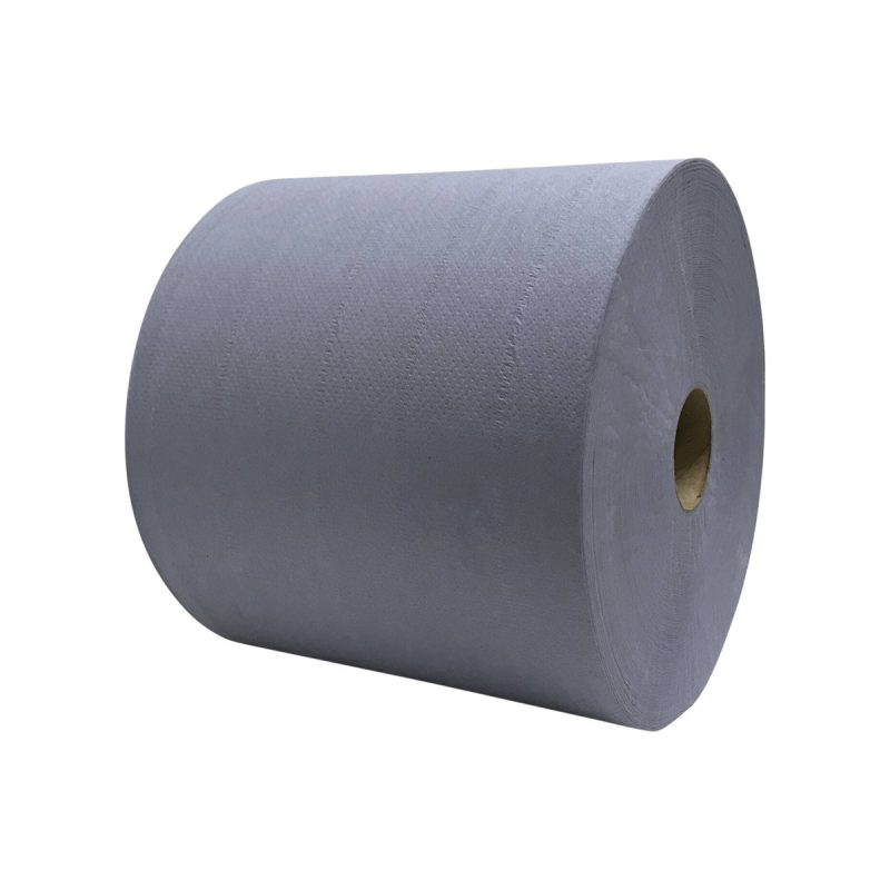 Pallet industriepapier gerecycled 2-laags blauw, 380 meter, 2 rollen per pak