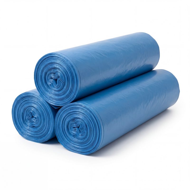 Afvalzakken blauw op rol